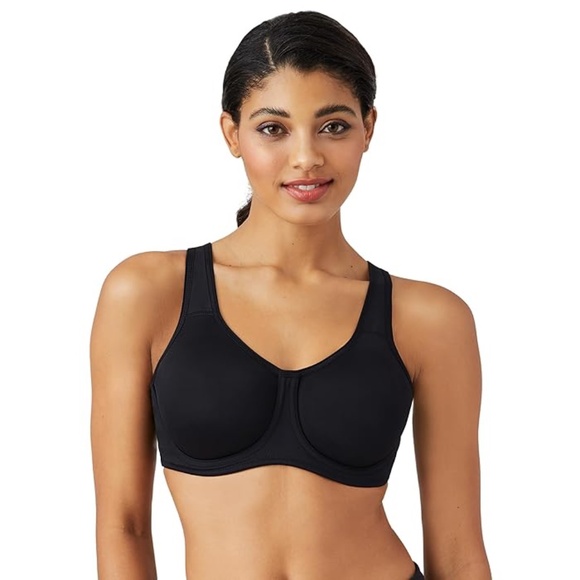 Wacoal Black Simone High Impact Underwire Sports Bra Size 42DD - Picture 1 of 4